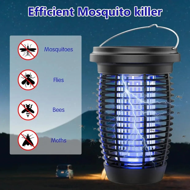 Solar Bug Zapper 2-in-1 Mosquito Killer Lamp