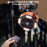 LED Lantern Camping Battery with Radiator Fan