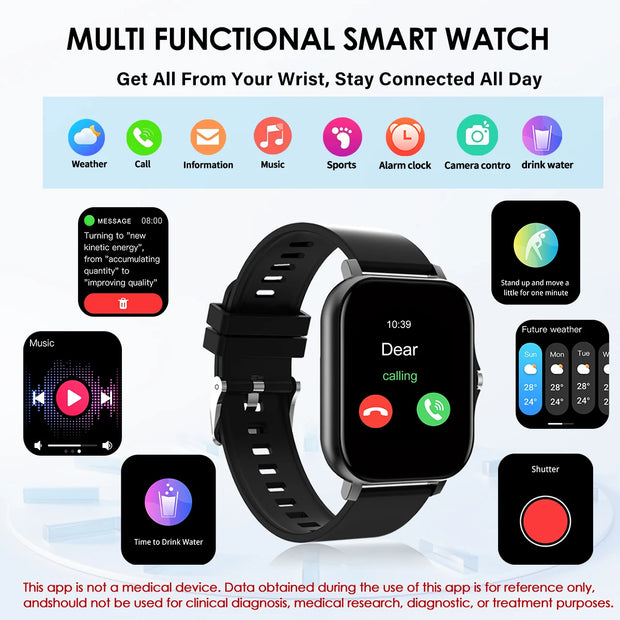 Bluetooth Call Smartwatch Tracker