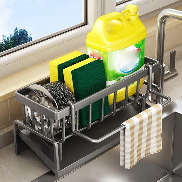 Self-Draining Sink Organizer Rack