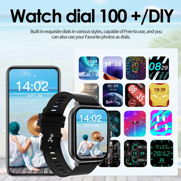 Bluetooth Call Smartwatch Tracker