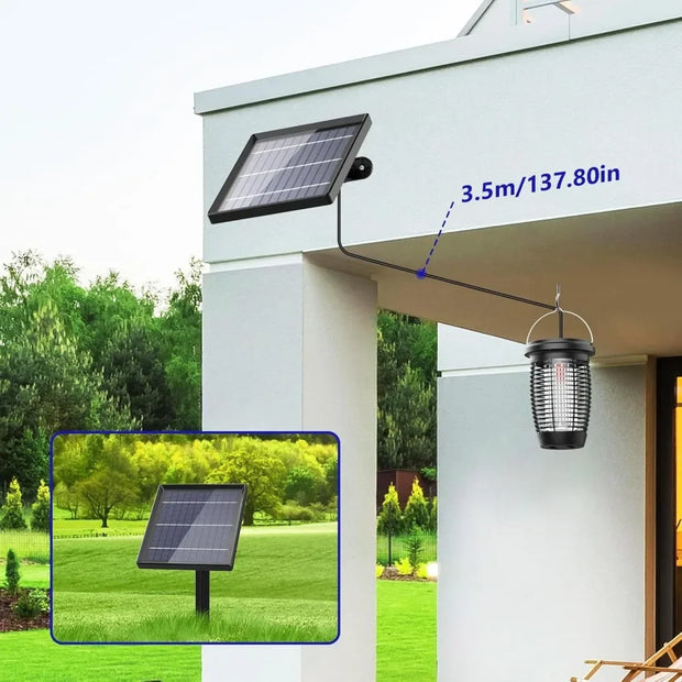 Solar Bug Zapper 2-in-1 Mosquito Killer Lamp