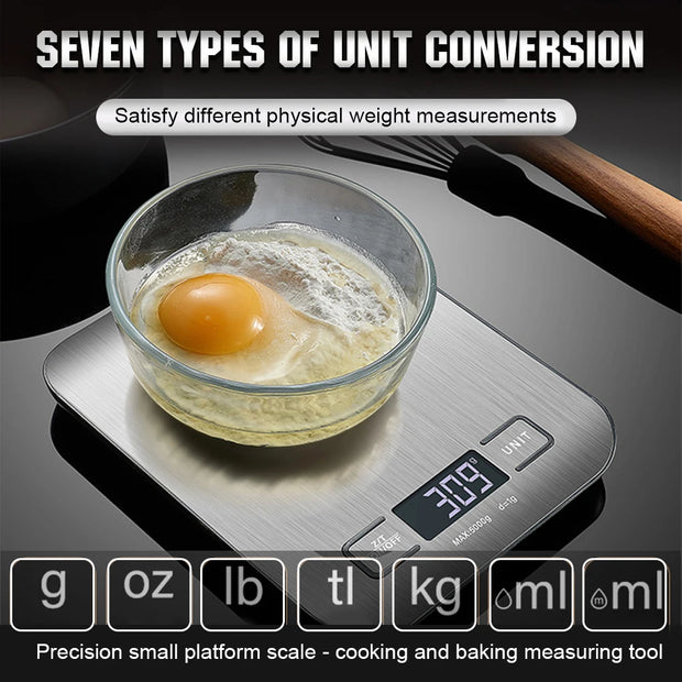 Precise Platform USB Charging Kitchen Food Scale