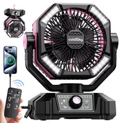 LED Lantern Camping Battery with Radiator Fan