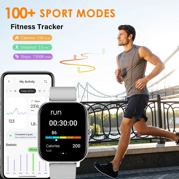 Bluetooth Call Smartwatch Tracker