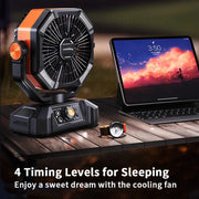 LED Lantern Camping Battery with Radiator Fan