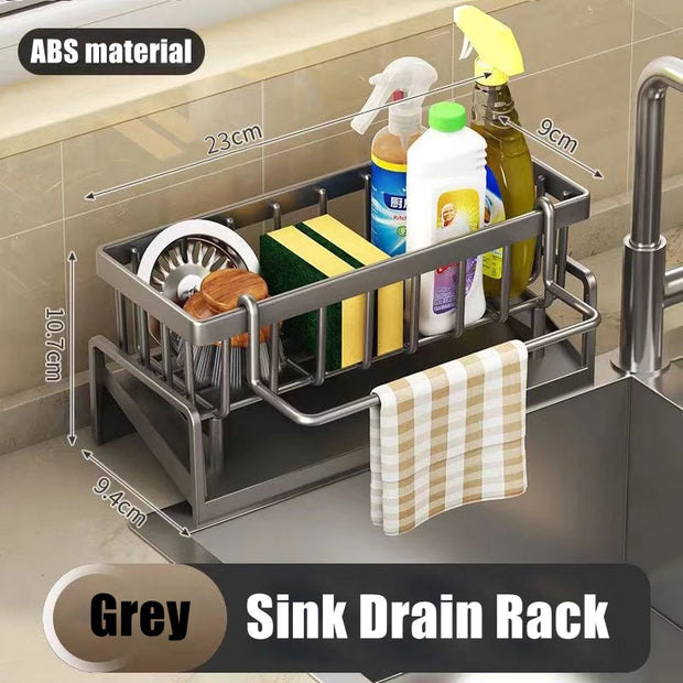 Self-Draining Sink Organizer Rack