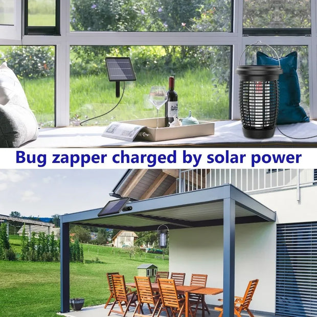Solar Bug Zapper 2-in-1 Mosquito Killer Lamp